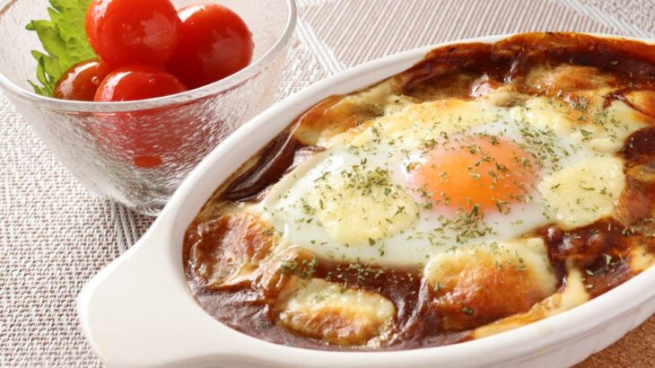 レトルトカレーのアレンジで 簡単おしゃれな 焼きカレー 仕事帰りの夕飯にも