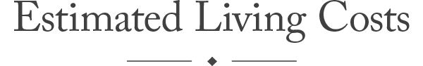 Estimated Living Costs